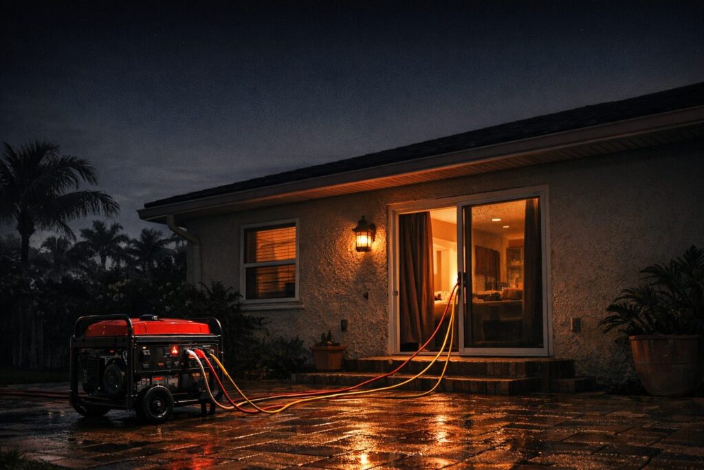 WrightWay Emergency Services — Generator Sizing Guide for Florida Homes During Power Outages