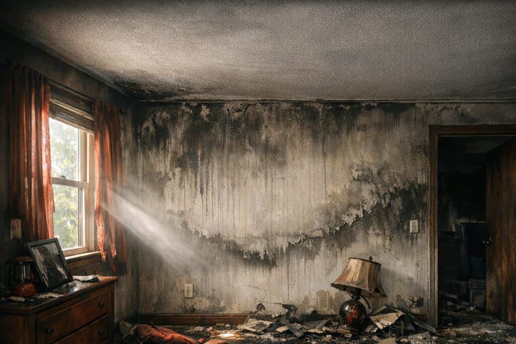 WrightWay Emergency Services — How to Clean Smoke Damage from Walls and Ceilings