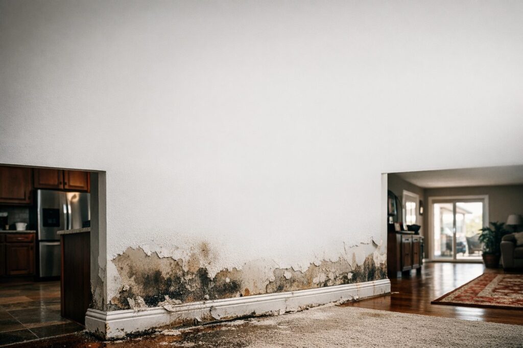 WrightWay Emergency Services — Second-Story Laundry Room: Water Damage Waiting to Happen