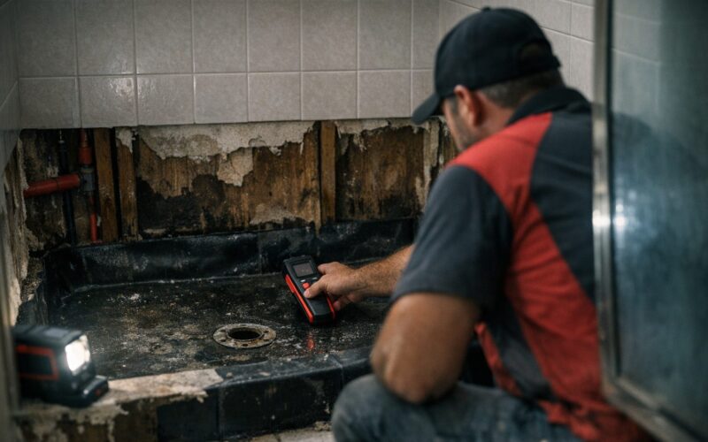 Shower Pan Leaks: Why They're Common in Florida and How We Find Them