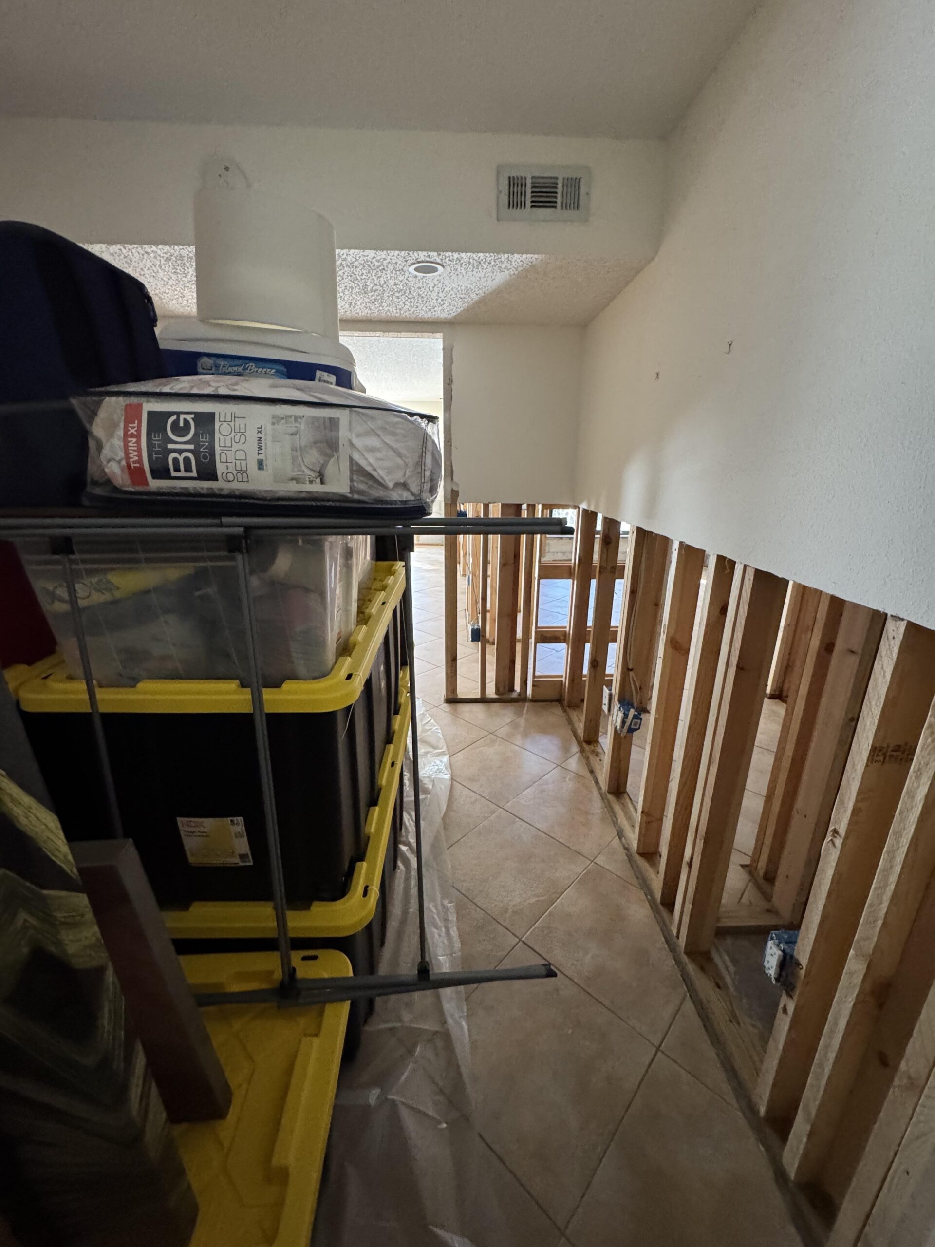 Contents pack-out during water damage restoration on Longboat Key